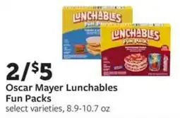 Fareway Oscar Mayer Lunchables Fun Packs offer