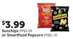 Fareway Sunchips or Smartfood Popcorn offer