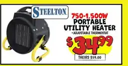 Ollie's STEELTON 750-1, 500W PORTABLE UTILITY HEATER offer