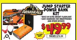 Ollie's ARMOR ALL JUMP STARTER POWER BANK offer