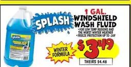 Ollie's SPLASH 1 GAL. WINDSHIELD WASH FLUID offer
