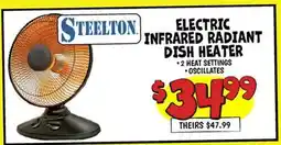 Ollie's STEELTON ELECTRIC INFRARED RADIANT DISH HEATER offer