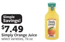 Fareway Simply Orange Juice offer