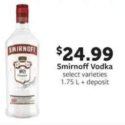 Fareway Smirnoff Vodka offer