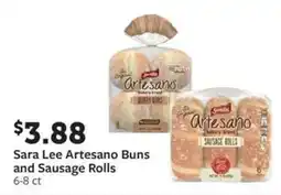 Fareway Sara Lee Artesano Buns and Sausage Rolls offer