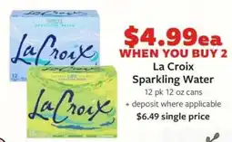 Fareway La Croix Sparkling Water offer