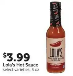 Fareway Lola's Hot Sauce offer