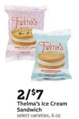 Fareway Thelma's Ice Cream Sandwich offer