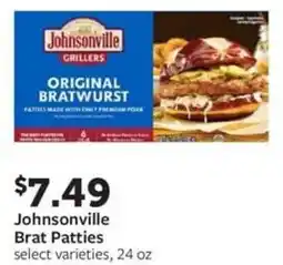 Fareway Johnsonville Brat Patties offer