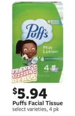 Fareway Puffs Facial Tissue offer