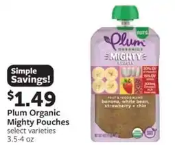 Fareway Plum Organic Mighty Pouches offer