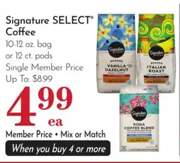 Pavilions Signature SELECT Coffee offer