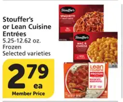Vons Stouffer's or Lean Cuisine Entrées offer