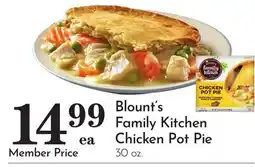 Pavilions Blount's Family Kitchen Chicken Pot Pie offer