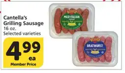 Vons Cantella's Grilling Sausage offer