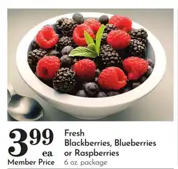 Pavilions Fresh Blackberries, Blueberries or Raspberries offer
