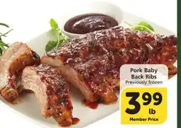 Vons Pork Baby Back Ribs offer
