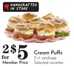 Pavilions Cream Puffs offer