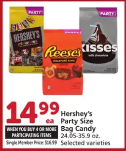 Vons Hershey's Party Size Bag Candy offer