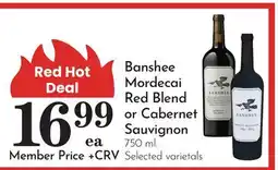 Pavilions Banshee Mordecai Red Blend or Cabernet Sauvignon offer