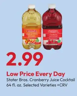 Stater Bros Stater Bros. Cranberry Juice Cocktail offer