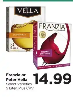 Food 4 Less Franzia or Peter Vella offer