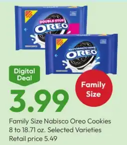 Stater Bros Family Size Nabisco Oreo Cookies offer