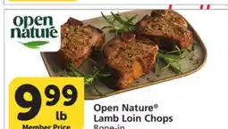 Vons Open Nature Lamb Loin Chops offer