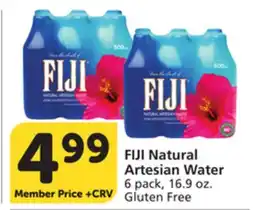Vons FIJI Natural Artesian Water offer