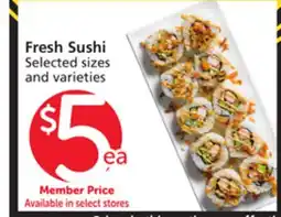 Vons Fresh Sushi offer