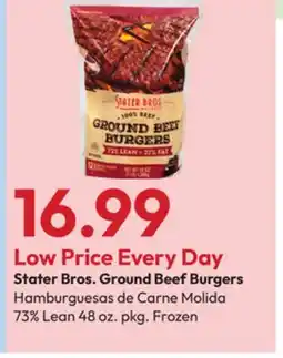Stater Bros Stater Bros. Ground Beef Burgers offer