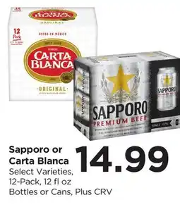 Food 4 Less Sapporo or Carta Blanca offer