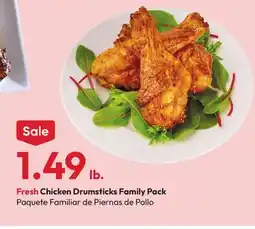 Stater Bros Fresh Chicken Drumsticks Family Pack offer