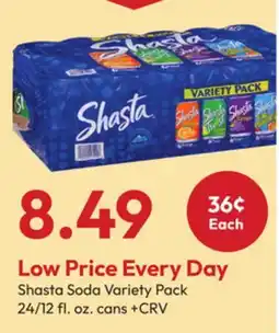 Stater Bros Shasta Soda Variety Pack offer