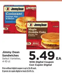 Food 4 Less Jimmy Dean Sandwiches offer
