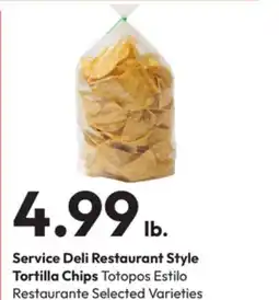 Stater Bros Service Deli Restaurant Style Tortilla Chips offer