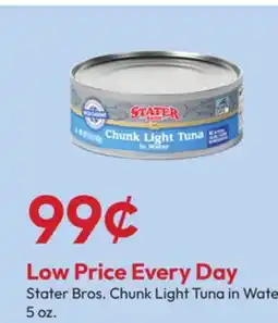 Stater Bros Stater Bros. Chunk Light Tuna in Water offer