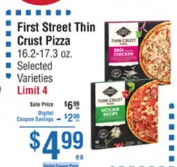Smart & Final First Street Thin Crust Pizza offer
