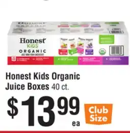Smart & Final Honest Kids Organic Juice Boxes offer