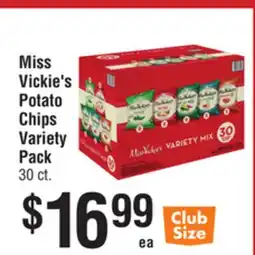 Smart & Final Miss Vickie's Potato Chips Variety Pack offer