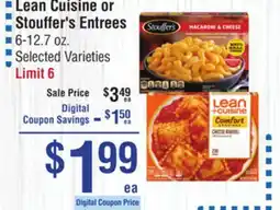Smart & Final Lean Cuisine or Stouffer's Entrees offer