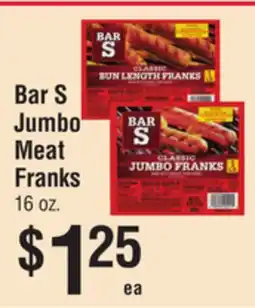 Smart & Final Bar S Jumbo Meat Franks offer