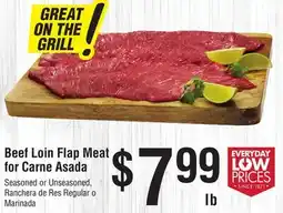 Smart & Final Beef Loin Flap Meat for Carne Asada offer
