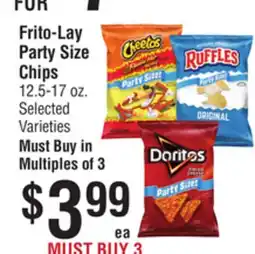Smart & Final Frito-Lay Party Size Chips offer