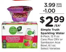 Ralphs Simple Truth Sparkling Water offer