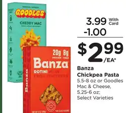 Ralphs Banza Chickpea Pasta offer