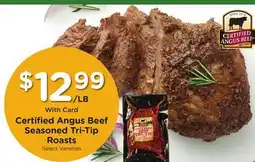 Ralphs Certified Angus Beef Seasoned Tri-Tip Roasts offer