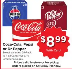 Ralphs Coca-Cola, Pepsi or Dr Pepper offer