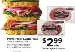 Ralphs Prime Fresh Lunch Meat offer