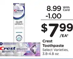 Ralphs Crest Toothpaste offer